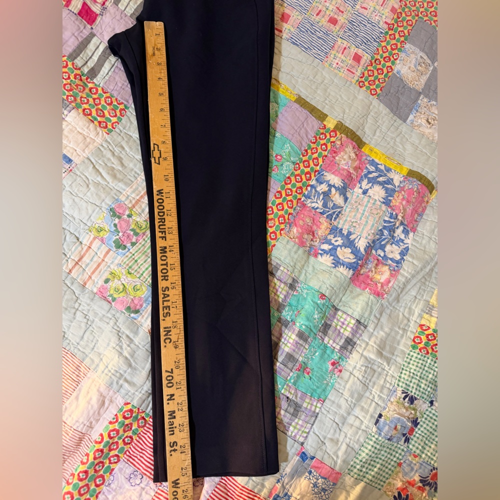 Veronica Beard Scuba Knit Pants Navy Blue Made in USA: Size 6 - Picture 9 of 10